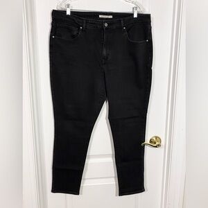 Levi’s 721 High Rise Waist Skinny Jeans Black 34 / 18